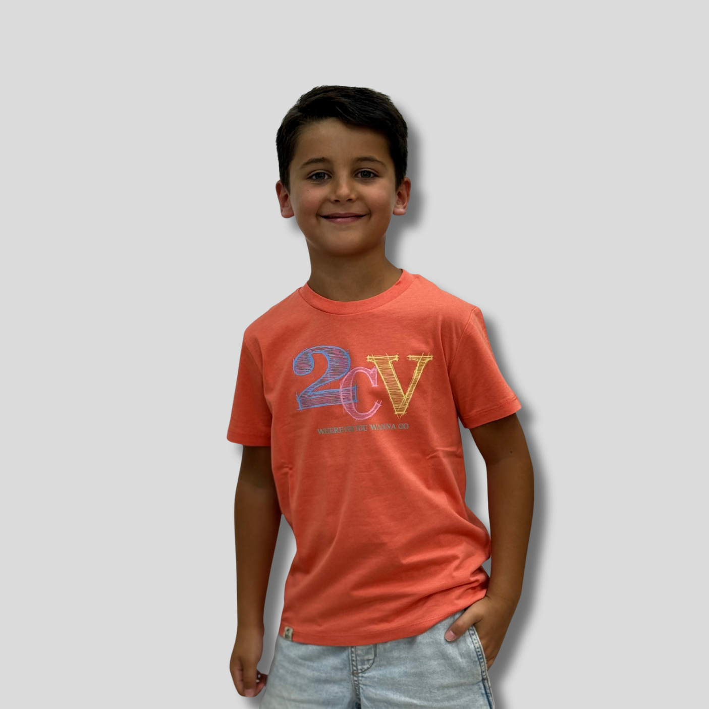 CAMISETA LETRAS 2CV
